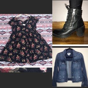 Denim Supply Floral 90’s Babydoll Dress Vintage